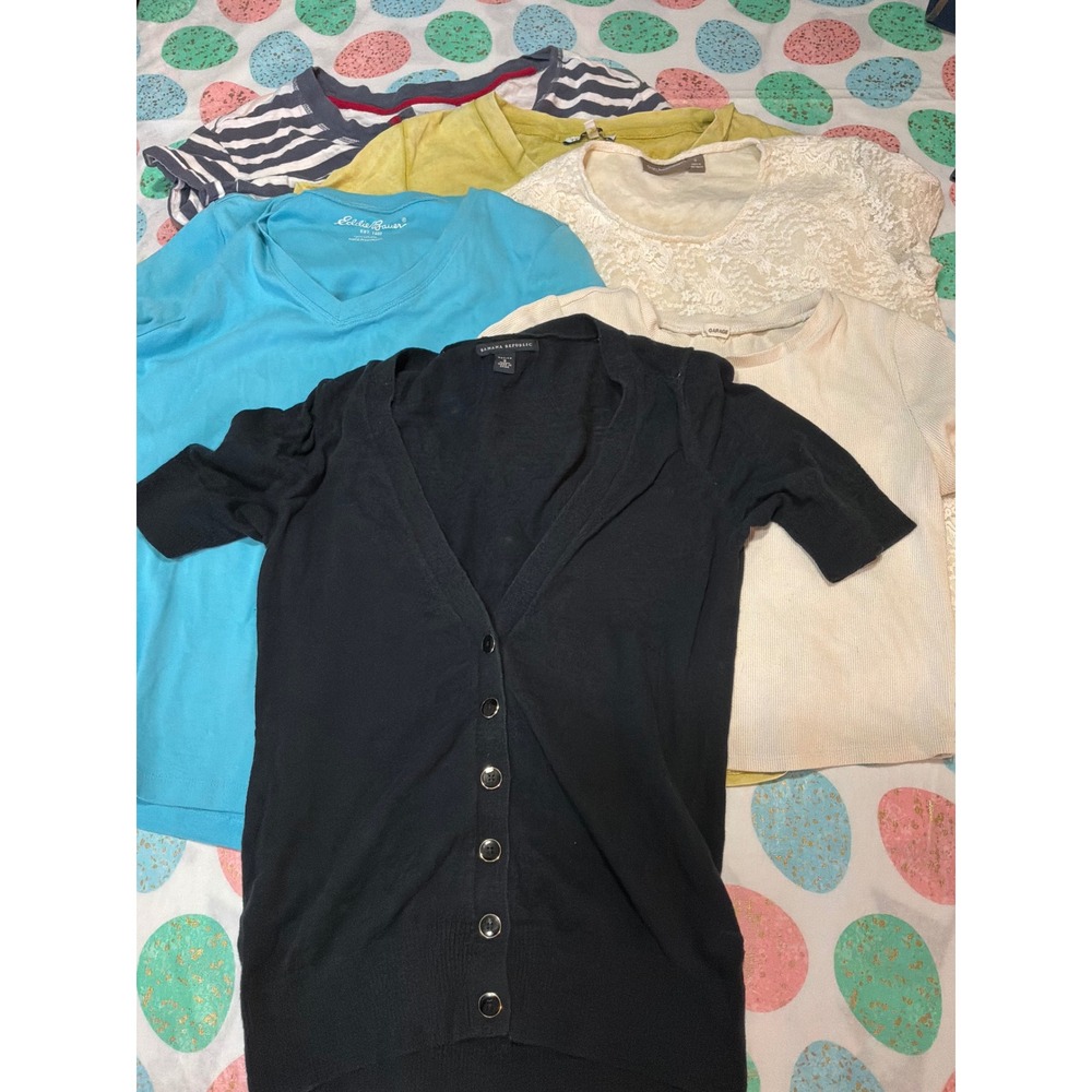 Womens Top Bundle Size S Banana Republic Eddie Bauer Garage Croft & Barrow 6pc